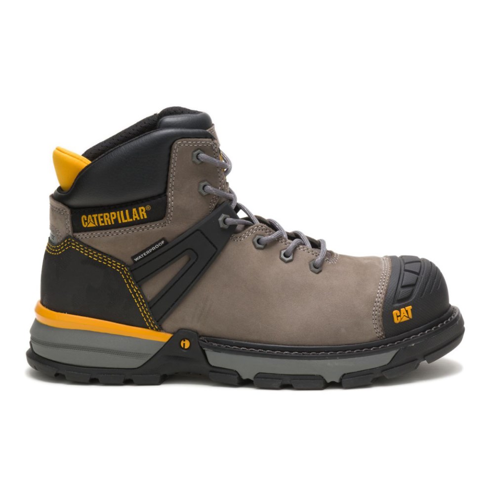 CAT Excavator Superlite Waterproof Nano Toe CSA Men's Work Boots Brown (AU H-082) Australia